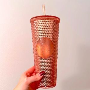 Starbucks LIMITED EDITION Rose Gold Studded tumbler